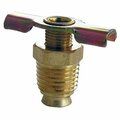 True Value 0.125 in. Male Pipe Thread External Seat Brass Drain Cock, 6PK 207874